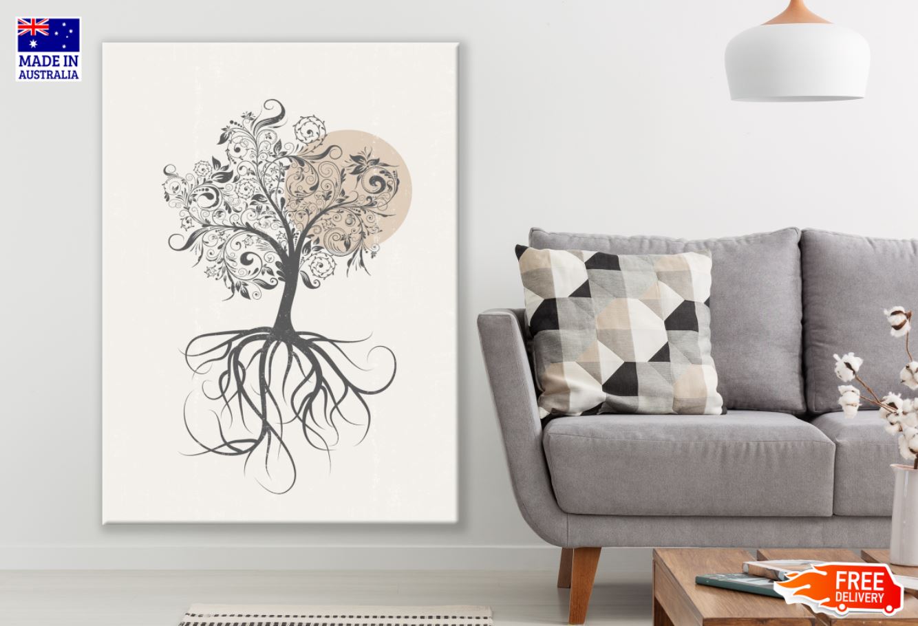 Abstract Tree Design Vector Art Print 100% Australian Made