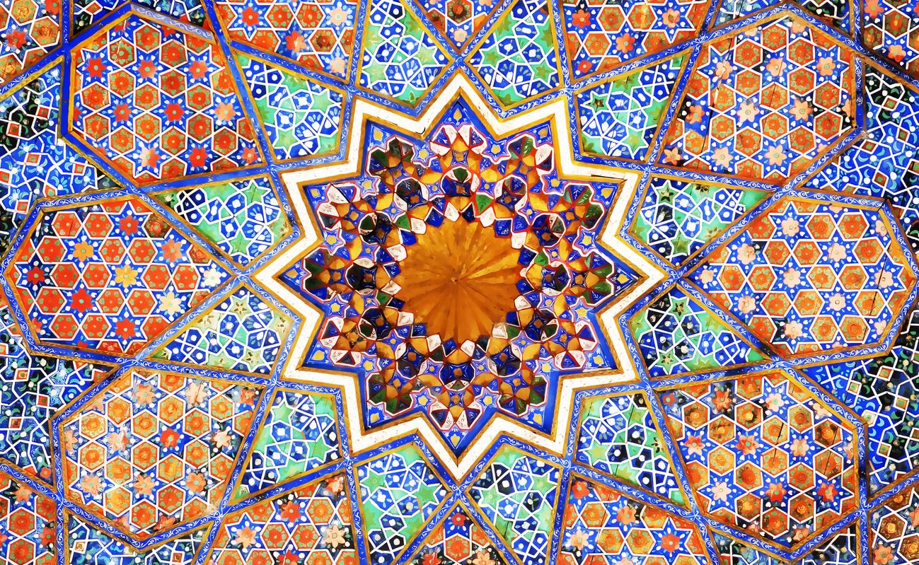 Colorful Abstract Mosaic Design Print 100% Australian Made