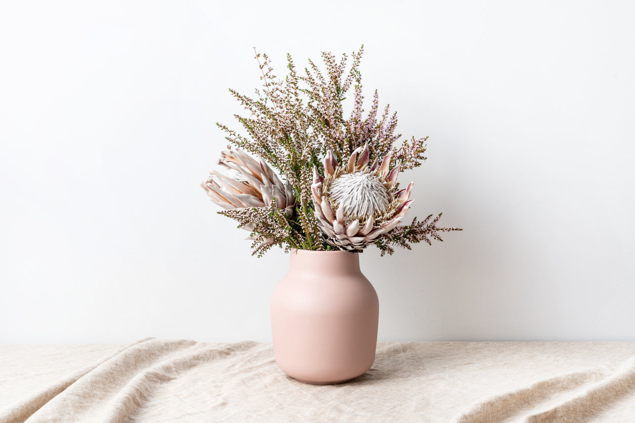 Flower Vase on Table Photograph Home Decor Premium Quality Poster Print Choose Your Sizes
