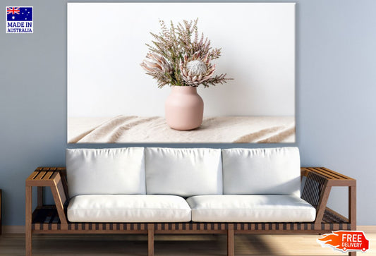 Flower Vase on Table Photograph Print 100% Australian Made