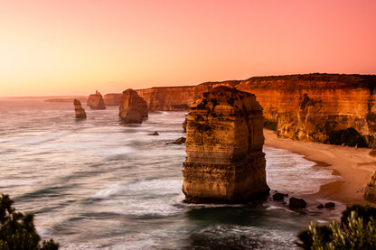 Sea & Cliff Sunset Scenery View Home Decor Premium Quality Poster Print Choose Your Sizes