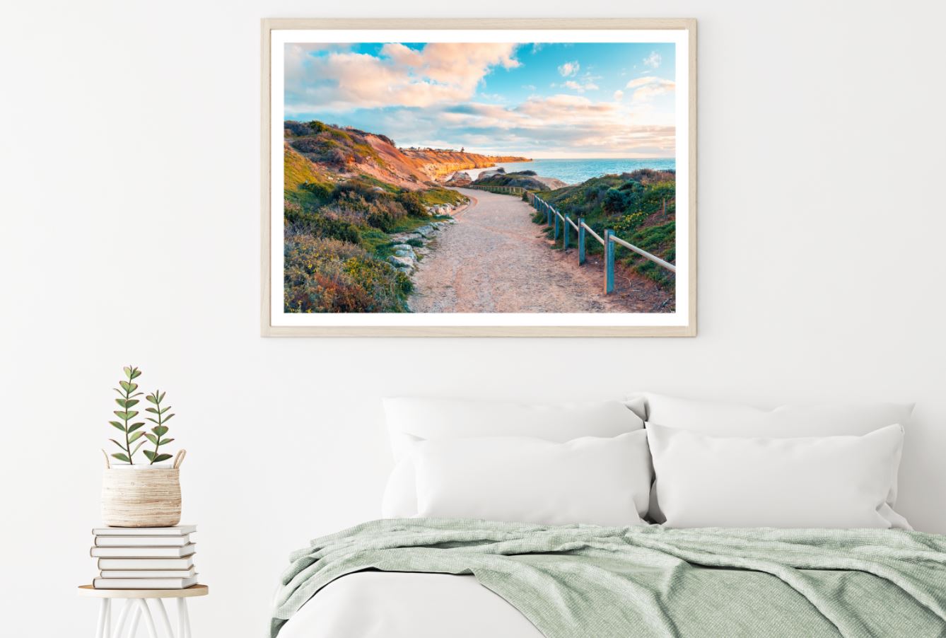 Path to Sea on Mountain View Home Decor Premium Quality Poster Print Choose Your Sizes