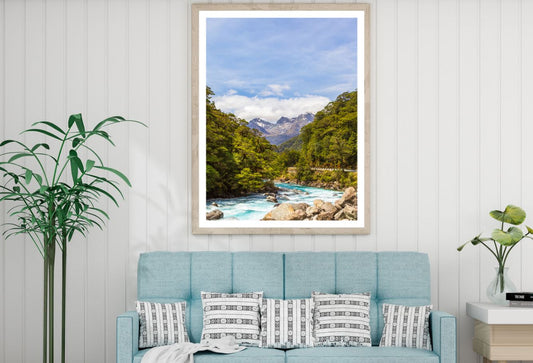River in Forest Photograph Home Decor Premium Quality Poster Print Choose Your Sizes
