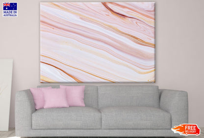 Pink & Gold Abstract Design Print 100% Australian Made