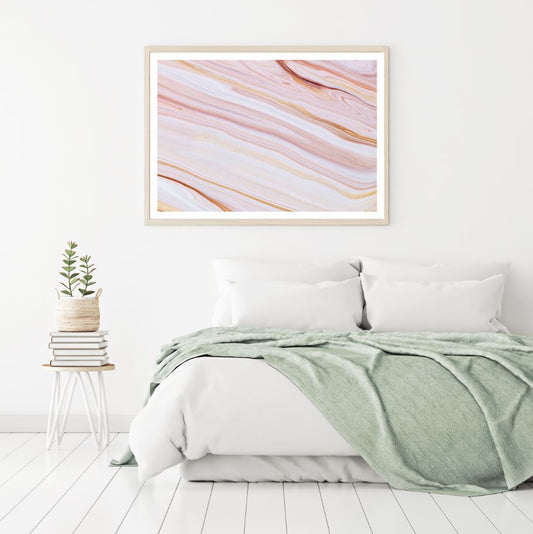 Pink & Gold Abstract Design Home Decor Premium Quality Poster Print Choose Your Sizes