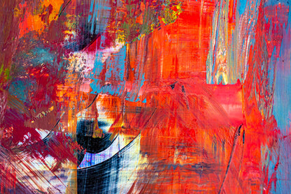 Colorful Abstract Painting Design Print 100% Australian Made