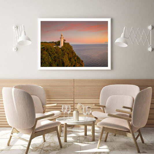 Lighthouse Near Sea Scenery View Home Decor Premium Quality Poster Print Choose Your Sizes