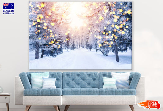Snow Covered Forest Photograph Print 100% Australian Made