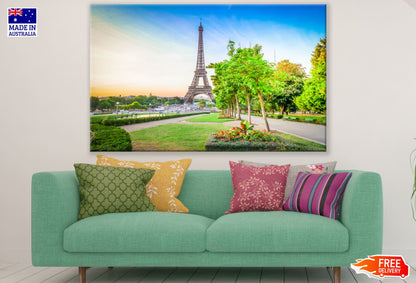 Eiffel Tower & Park Scenery View Print 100% Australian Made