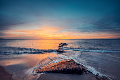 Sea Sunset Scenery Photograph Print 100% Australian Made