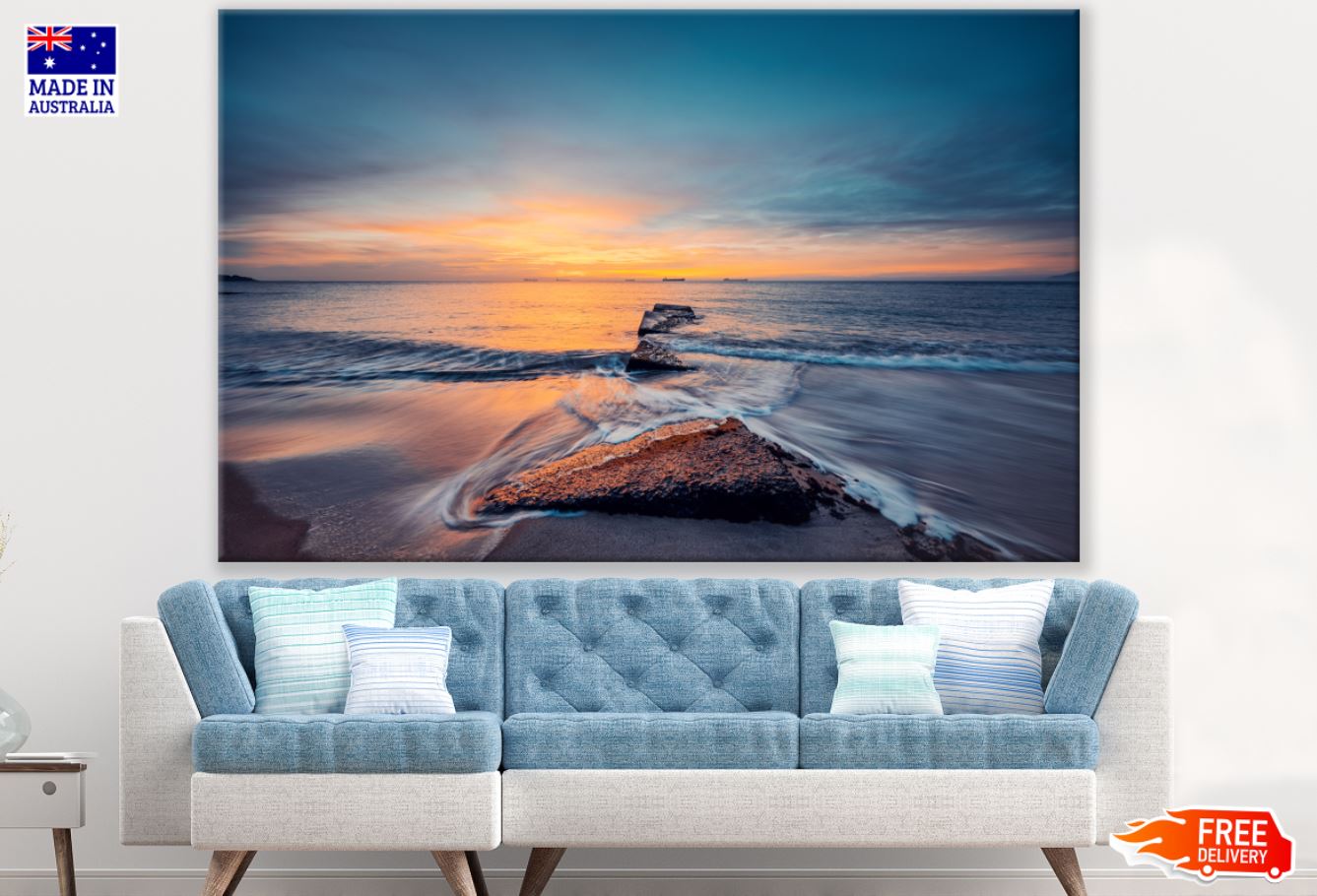 Sea Sunset Scenery Photograph Print 100% Australian Made