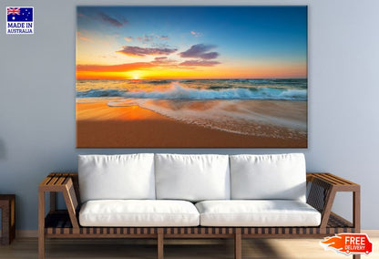 Sunset Sea Scenery Photograph Print 100% Australian Made