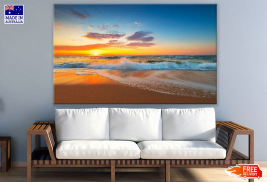 Sunset Sea Scenery Photograph Print 100% Australian Made