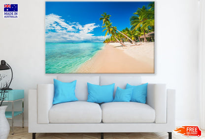 Palm Trees Near Sea Photograph Print 100% Australian Made