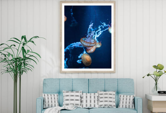 Jelly Fish Underwater Photograph Home Decor Premium Quality Poster Print Choose Your Sizes