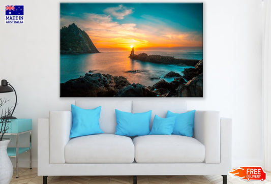 Sea Sunset Scenery Photograph Print 100% Australian Made