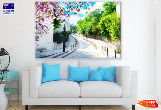 Road Near Houses Photograph Print 100% Australian Made