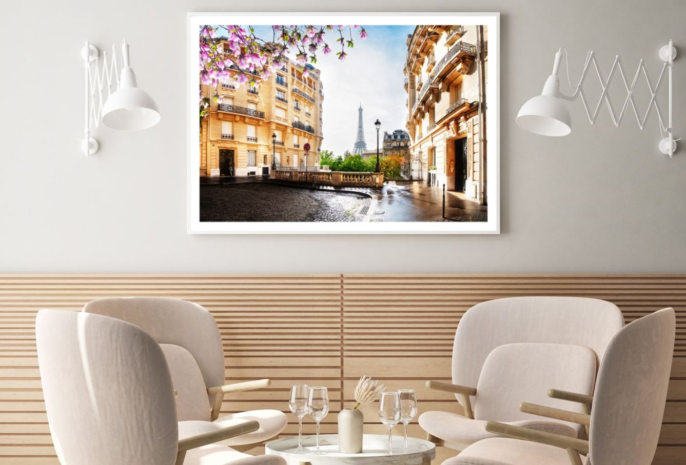 Street near Buldings Photograph Home Decor Premium Quality Poster Print Choose Your Sizes