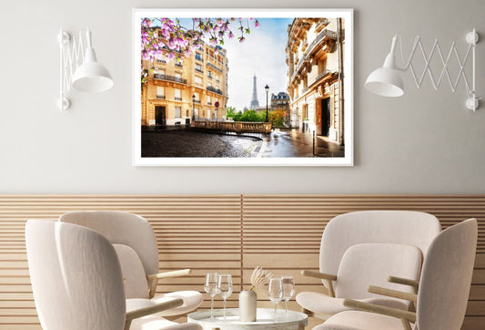 Street near Buldings Photograph Home Decor Premium Quality Poster Print Choose Your Sizes