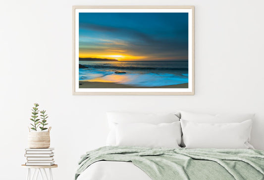 Sea Sunset Scenery Photograph Home Decor Premium Quality Poster Print Choose Your Sizes
