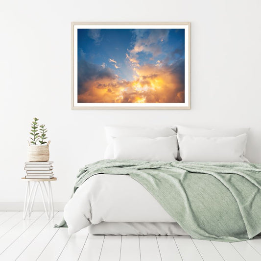 Sunset Sky View Photograph Home Decor Premium Quality Poster Print Choose Your Sizes