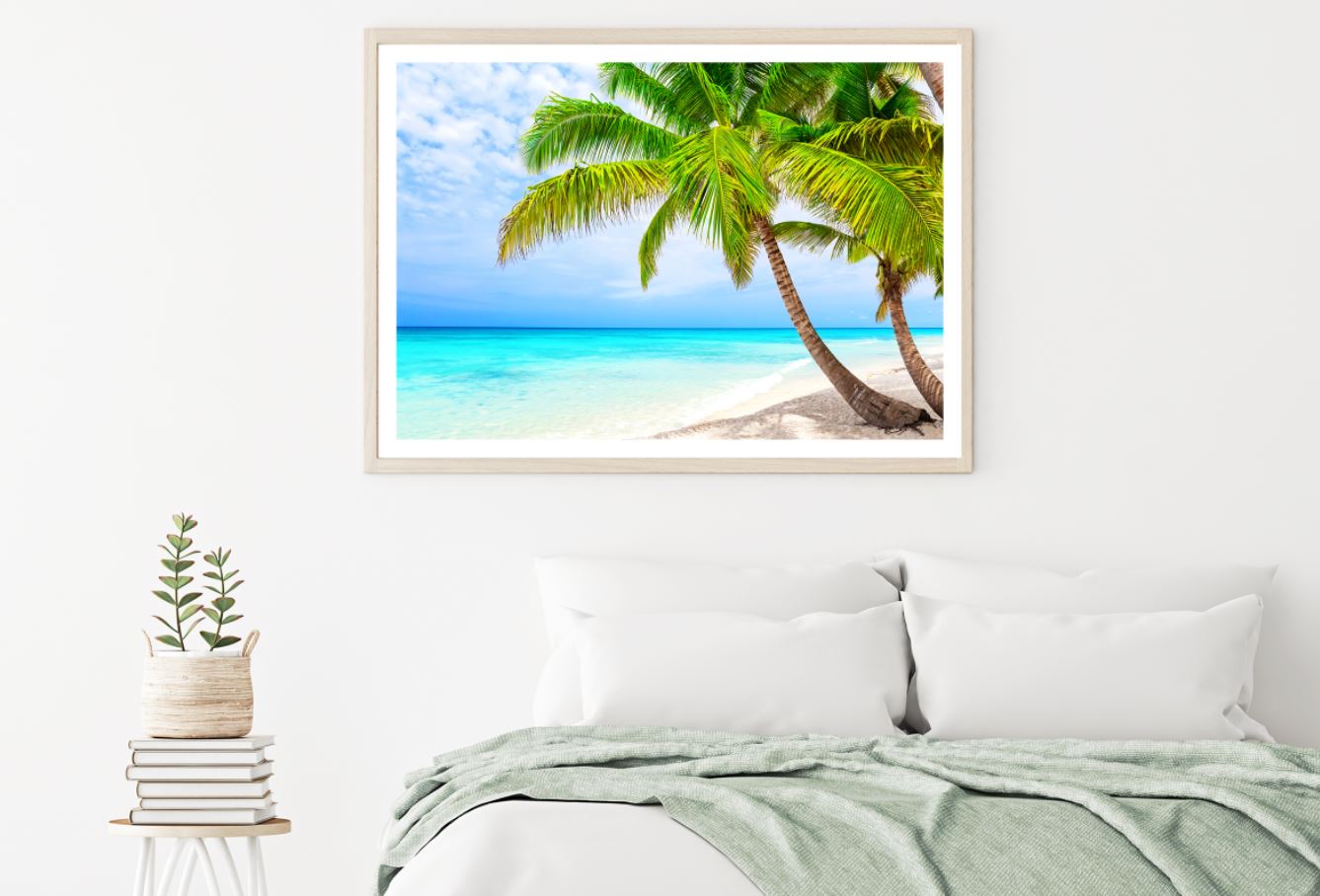 Palm Trees Near Sea Photograph Home Decor Premium Quality Poster Print Choose Your Sizes