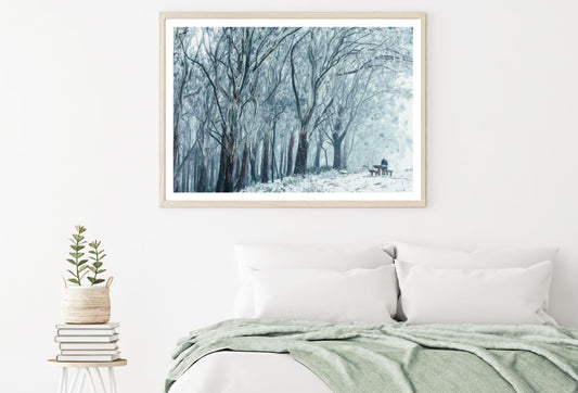 Snow Covered Forest Photograph Home Decor Premium Quality Poster Print Choose Your Sizes