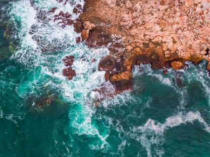 Cliff & Sea Aerial Photograph Home Decor Premium Quality Poster Print Choose Your Sizes
