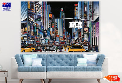 Busy City Scenery Photograph Print 100% Australian Made