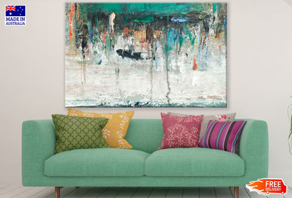 Colorful Abstract Painting Design Print 100% Australian Made