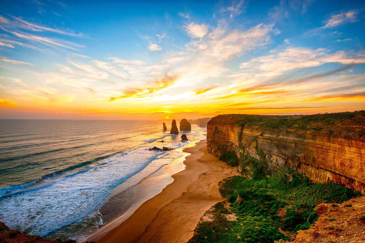 Sea Sunset Scenery Photograph Home Decor Premium Quality Poster Print Choose Your Sizes
