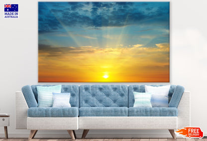 Sea Sunset Scenery Photograph Print 100% Australian Made