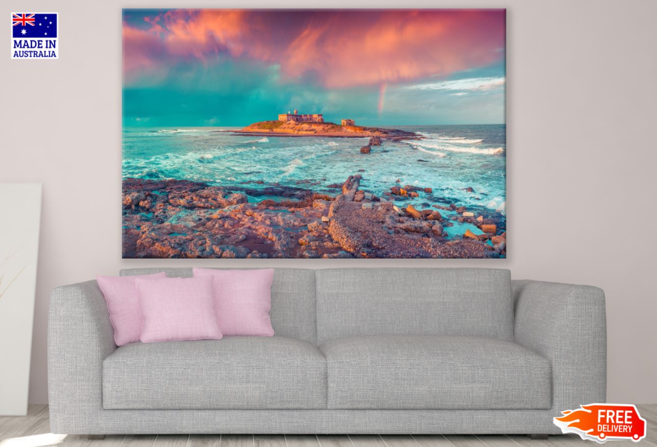 Island on Sea Scenery Photograph Print 100% Australian Made