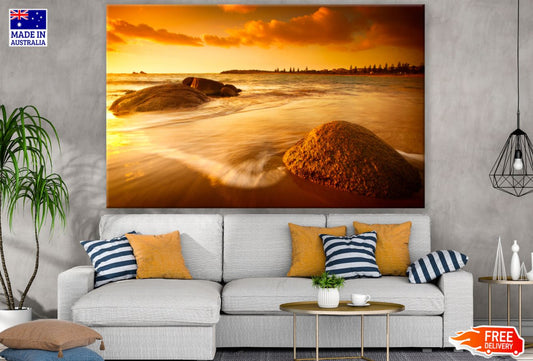 Sea Sunset Scenery Photograph Print 100% Australian Made