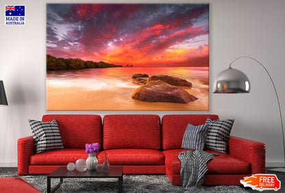 Sea Sunset Scenery Photograph Print 100% Australian Made