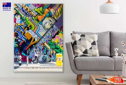 Colorful Graffiti Wall Photograph Print 100% Australian Made