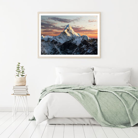 Mountain Sunset Scenery View Home Decor Premium Quality Poster Print Choose Your Sizes