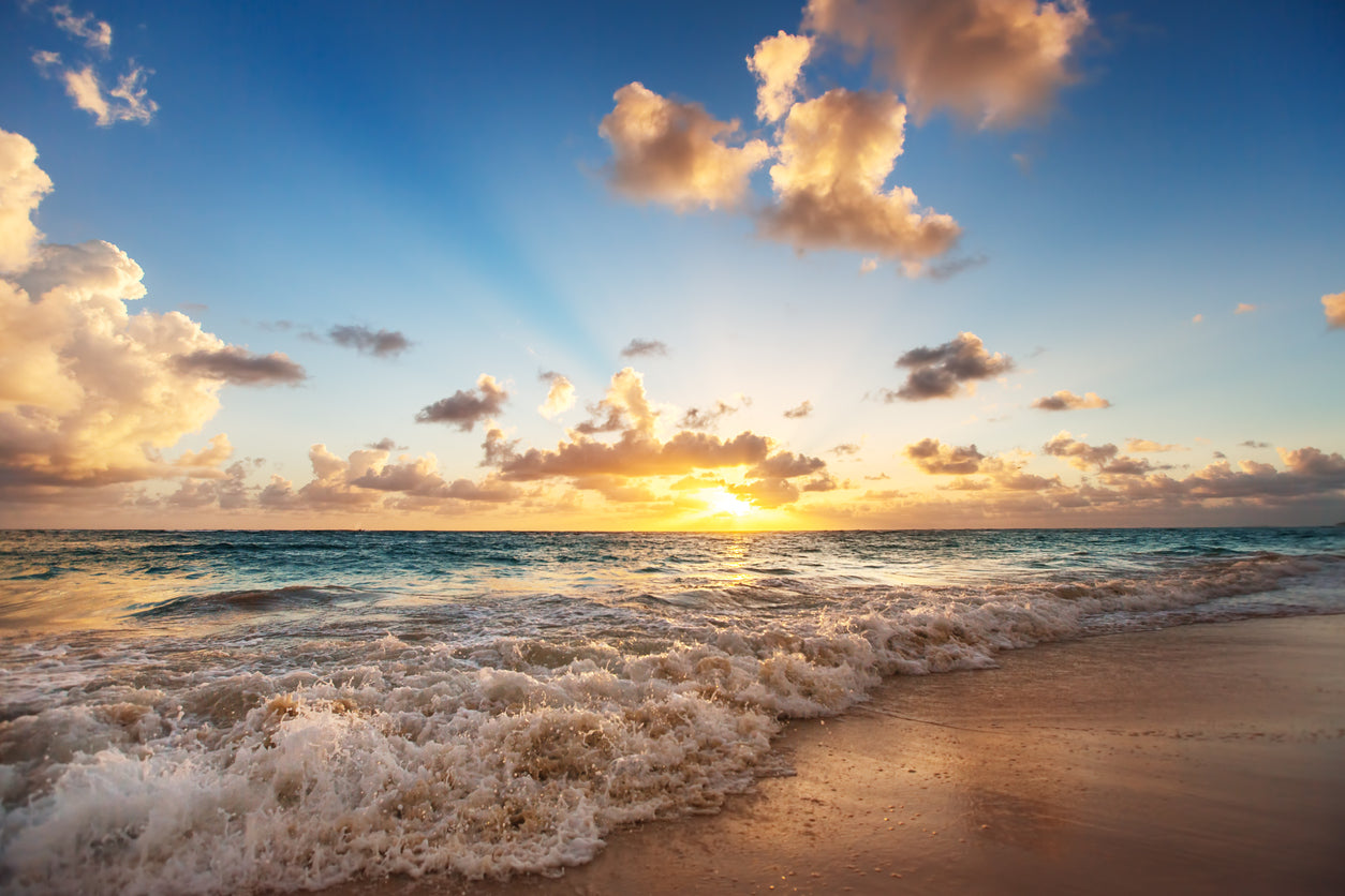 Sea Sunset Scenery Photograph Home Decor Premium Quality Poster Print Choose Your Sizes