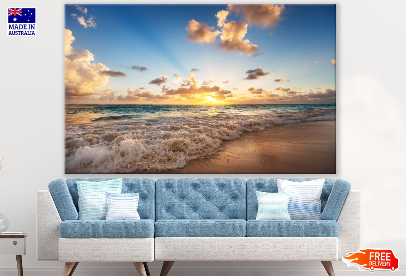 Sea Sunset Scenery Photograph Print 100% Australian Made