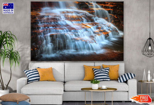 Stunning Waterfall Scenery View Print 100% Australian Made