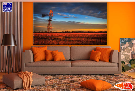Sunset Wheat Field Photograph Print 100% Australian Made