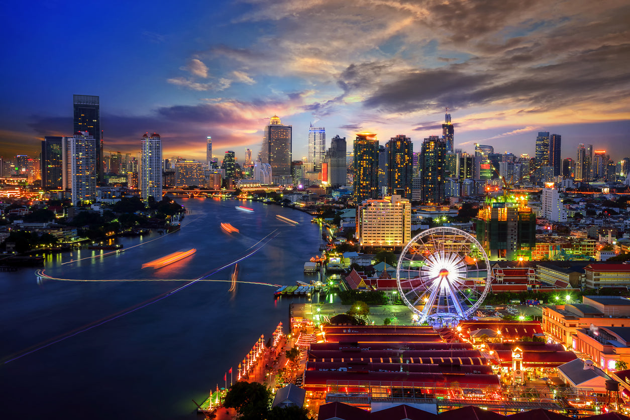 City Night Scenery Photograph Home Decor Premium Quality Poster Print Choose Your Sizes