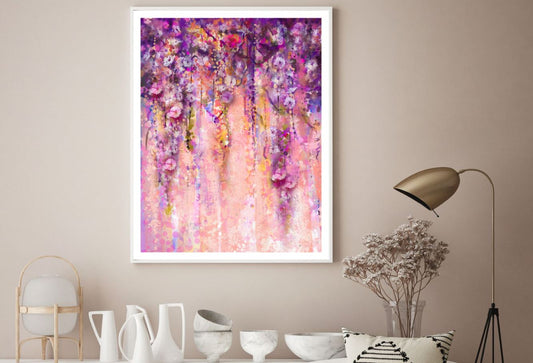 Colorful Floral Vines Watercolor Painting Home Decor Premium Quality Poster Print Choose Your Sizes