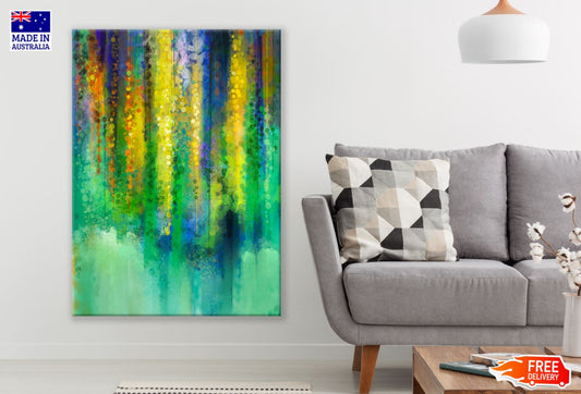 Colorful Flower Vines Watercolor Print 100% Australian Made
