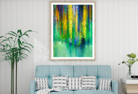 Colorful Floral Vines Watercolor Painting Home Decor Premium Quality Poster Print Choose Your Sizes