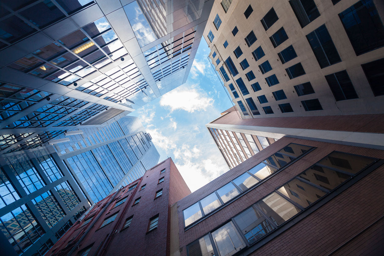 Buildings Beneath View Photograph Print 100% Australian Made
