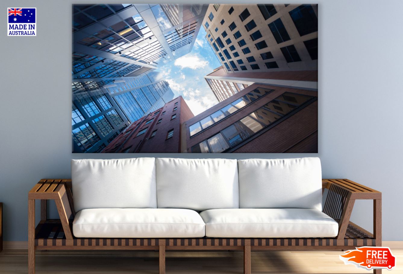 Buildings Beneath View Photograph Print 100% Australian Made