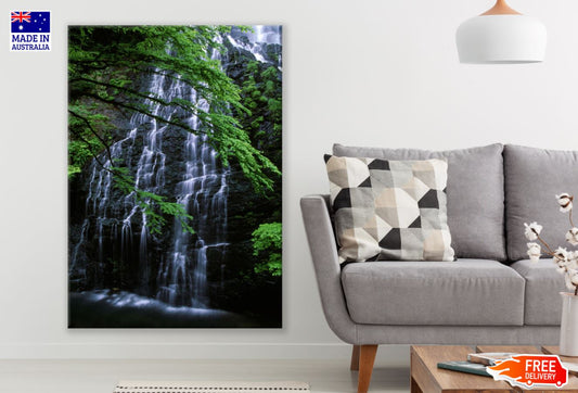 Waterfall in Forest Photograph Print 100% Australian Made