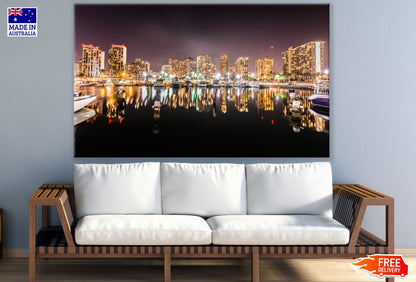 Night City Scenery Photograph Print 100% Australian Made
