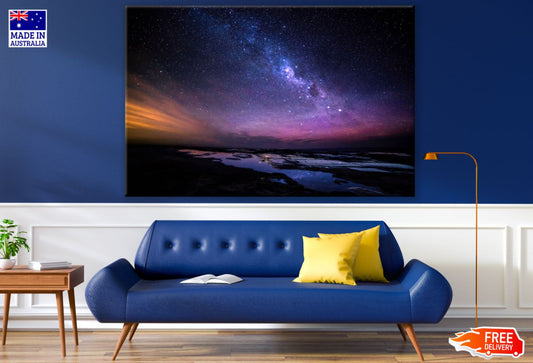 Milky Way View Over Mountains Print 100% Australian Made
